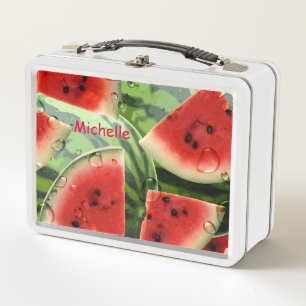 Fresh Watermelon Personalised Custom Metal Lunch Box