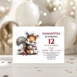 Fresh whimsical animals party kids birthday invite