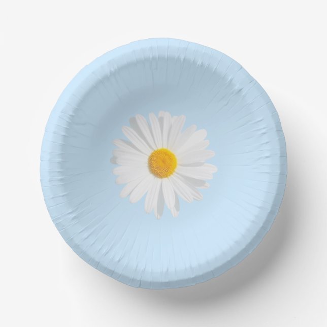 fresh white daisy paper plate (Front)