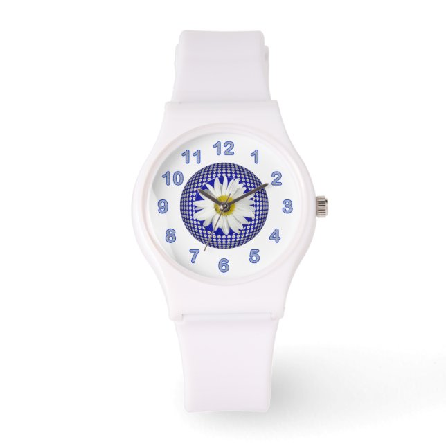 Fresh White Daisy Watch (Front)