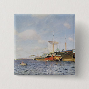 Fresh Wind on the Volga, 1895 15 Cm Square Badge