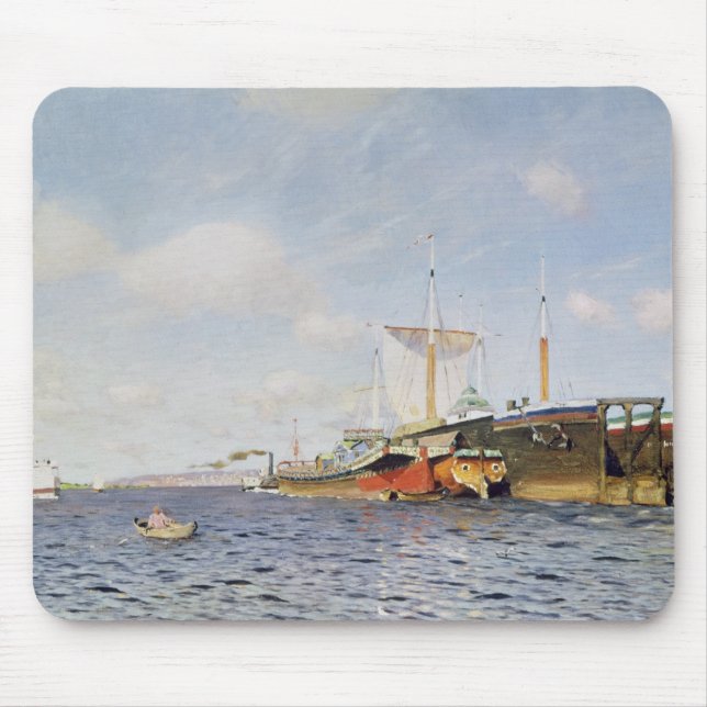 Fresh Wind on the Volga, 1895 Mouse Pad (Front)