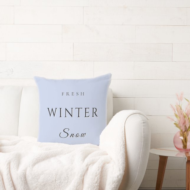 Fresh Winter Snow  Cushion (Couch)