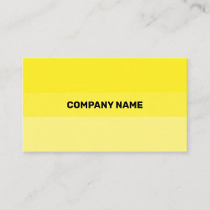 Fresh Yellow Contemporary Transparency Business Card
