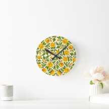 Fresh Yellow Floral Pattern with Elegant Style