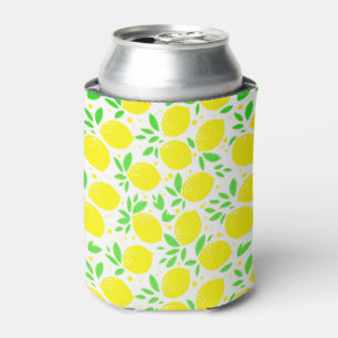 Fresh Yellow Lemon Can Cooler