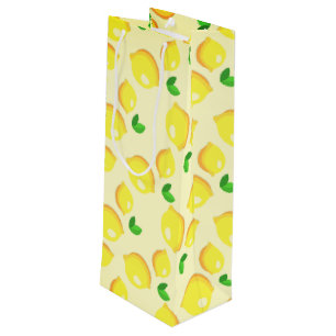 Fresh Yellow Lemons 1 Wine Gift Bag