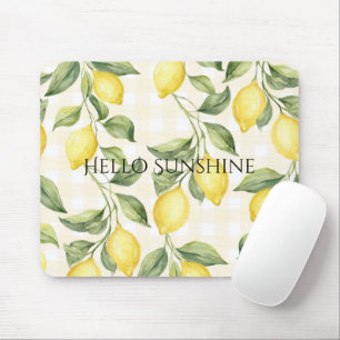Fresh Yellow Lemons Mouse Pad