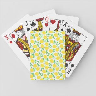 Fresh Yellow Lemons - Playing Cards