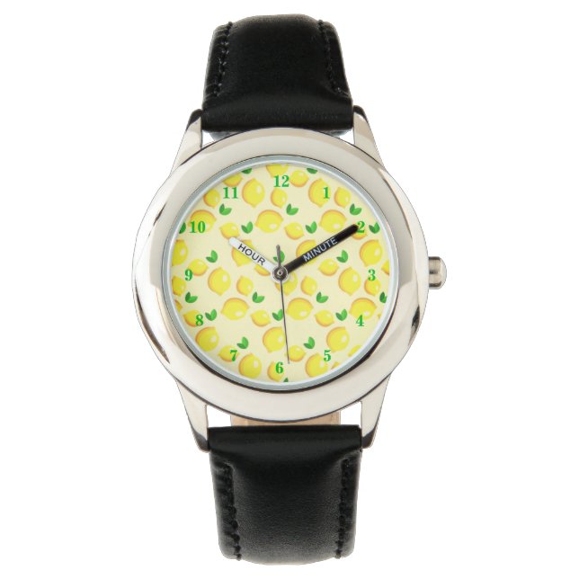 Fresh Yellow Lemons Watch (Front)
