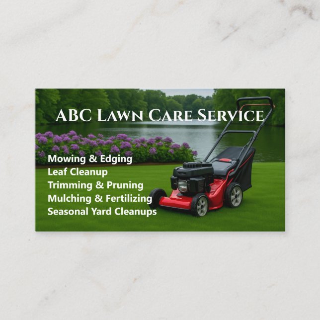 Freshcut Lawn Care Business Card (Front)