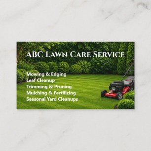 Freshcut Lawn Care Business Card