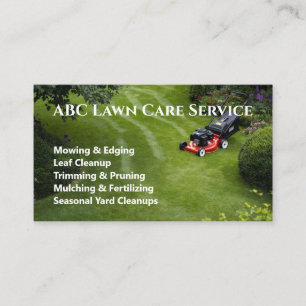 Freshcut Lawn Care Business Card