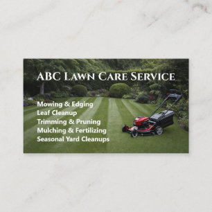 Freshcut Lawn Care Business Card