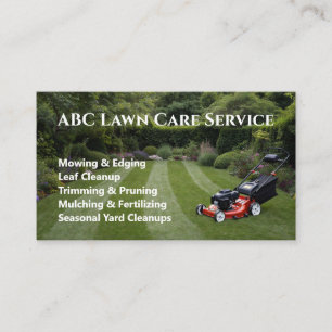 Freshcut Lawn Care Business Card