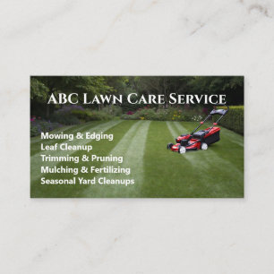 Freshcut Lawn Care Business Card