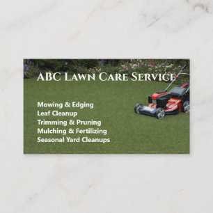 Freshcut Lawn Care Business Card