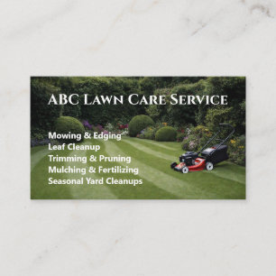 Freshcut Lawn Care Business Card