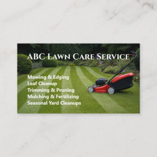 Freshcut Lawn Care Business Card