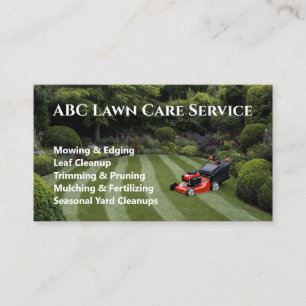 Freshcut Lawn Care Business Card
