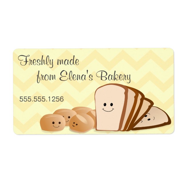 Freshly Baked Bread Avery Label (Front)