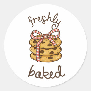 Freshly Baked Cookie Label Sticker Homemade Bake