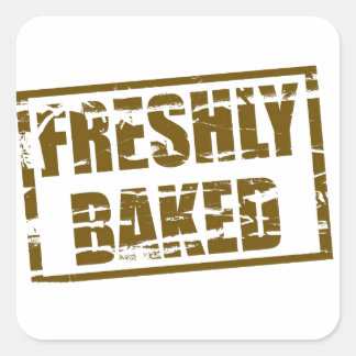 Freshly Baked Square Sticker