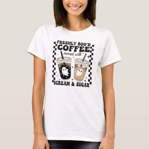 Freshly Bood Coffee Served With Scream And Sugar T-Shirt