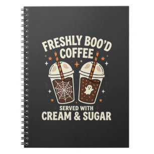 Freshly Bood Halloween Coffee Notebook