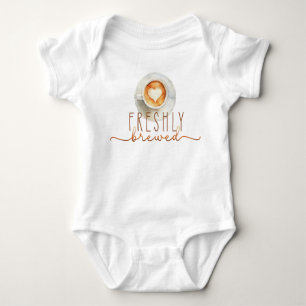 Freshly Brewed Coffee themed Baby Bodysuit