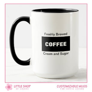 Freshly Brewed Customisable Coffee Mug