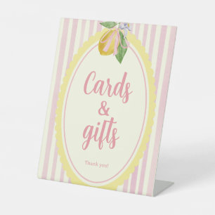Freshly Cards & Gifts Pink Lemon Party Table Sign