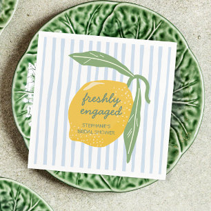 Freshly Engaged Amalfi Coast Bridal Shower Lemon Napkin
