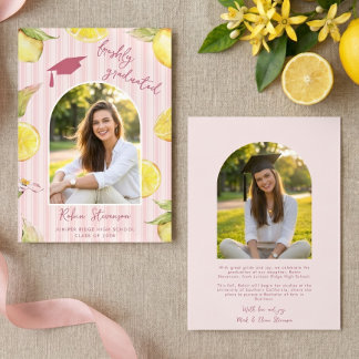 Freshly Graduated 2 Photo Graduation Announcement