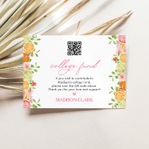 Freshly Graduated Floral Citrus College Fund