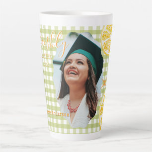 Freshly Graduated Lemon Gingaham  Latte Mug