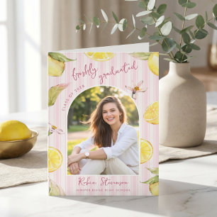 Freshly Graduated Lemon Graduation Party Invitation