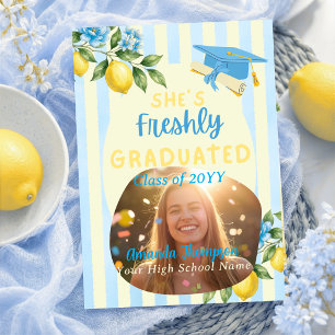 Freshly Graduated Lemon Photo Announcement