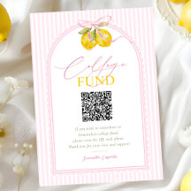 freshly graduated Lemon pink bow College fund