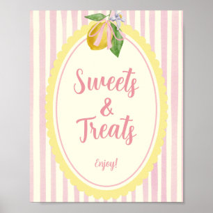 Freshly Sweets & Treats Lemon Dessert Table Party Poster