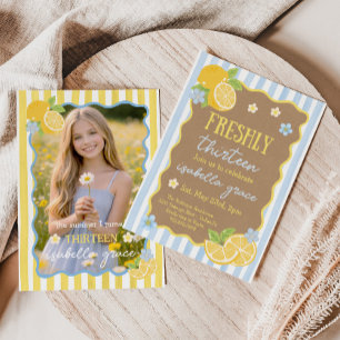 Freshly Thirteen 13th Birthday Invitation