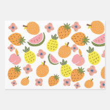 "Freshly Wrapped: Fruitful Delights Gift Paper"