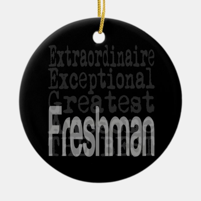 Freshman Extraordinaire Ceramic Tree Decoration (Front)