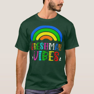 Freshman Grade Vibes Rainbow Back to School Kids T T-Shirt