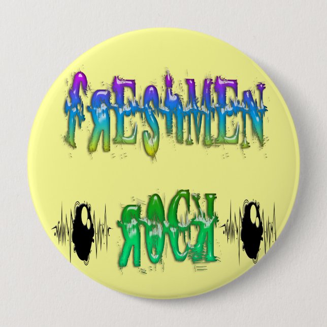 Freshmen Rock - Pulse 10 Cm Round Badge (Front)