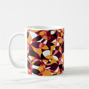 freshness coloured abstract pattern in warm colour coffee mug