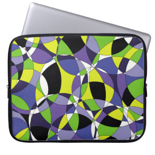 Freshness coloured abstract patternabstract, art,  laptop sleeve