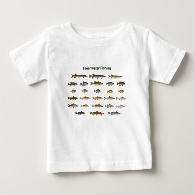 Freshwater Fishing Baby T-Shirt (Front)