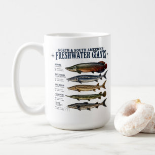 Freshwater Giants Fish Species Fisherman Arapaima Coffee Mug