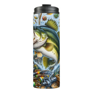 Freshwater Largemouth Bass Fishing Thermal Tumbler